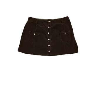 90s/Y2K Sundance Mini Corduroy Skirt Size 8 Chocolate Brown Classic Fall Vibes